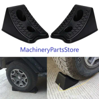 Hot Sell 2PCS Wheel Chocks Skid Resist Rubber High Strength Car Stopper Control Wheel Alignment Block Tire Support Pad