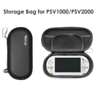 For PS Vita PSV Gamepad Console Accessories Organizer EVA Anti-shock Hard Case Bag Small Travel Carry Case with Lanyards