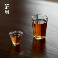 班意 六角勻杯茶海公道杯日式耐熱玻璃出口高硼硅玻璃公杯