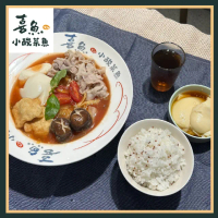 【喜魚小酸菜魚】番茄酸湯豬（中盛）+黑糖豆花套餐券(不分平假日MO25)