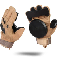 Downhill Skateboard Gloves, Roller Safety Gear, Longboard Slide Gloves with Slider, Skate Accessories for Peny, Long Board