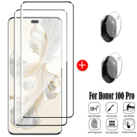 For Honor 100 Pro Glass Honor 100 Pro Tempered Glass 9H Full Curved Protective Screen Protetor For H