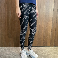 美國百分百【全新真品】Calvin Klein CK 內搭褲 長褲 jogger 貼身 彈性褲 滿版 黑色 BG40