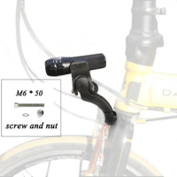 MTB Bike Front Light Mount Folding Bicycle Fork Light archmount Extension Base Flashlight Bracket Extender FOR DAHON