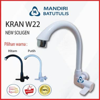 Kran Angsa W22 Soligen Cuci Piring Kran Air Soang Kran Plastik Engkol Putih