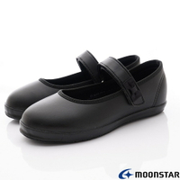 日本月星Moonstar機能童鞋日本製黑皮鞋系列寬楦頂級皮鞋款22256黑(中小童段/中大童段)【單筆滿2000送200點】