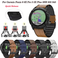 22 26mm Leather+Silicone Smart Watch Band Straps Bracelet For Garmin Fenix 7X 7 6 6X Pro 5 5X Plus 3HR Epix Gen 2 Quick Release
