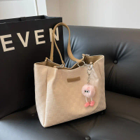 Beg Tote Vintaj Wanita Kapasiti Besar Beg Bahu Komuter Alif Syukri Bag Murah Fesyen Simple Casual Vi