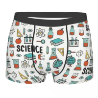 Men Amazing Science Pattern Underwear Novelty Boxer Briefs Shorts Panties Male Breathable Underpants S-XXL
