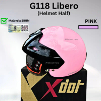 X-DOT HELMET G118 LIBERO HALF HELMET HALF STENG 1/2 Half i Keledar Separuh 100% ORIGINAL| KEITH SGV