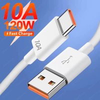 Cáp USB Type C, 10A 120W, Dây sạc nhanh, Dành cho Huawei Mate 40, Honor, Xiaomi và Samsung, Sạc nhan