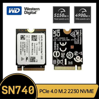 Western Digital WD SN740 1TB 2TB SSD M.2 2230 Gen4 PCIe 4.0 X4 NVMe Solid State Drive สำหรับ Steam Deck  Surface ProX