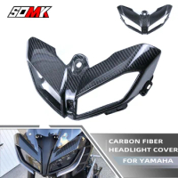 MT09 Carbon Fiber Motorcycle Headlight Cover Shell Front Fairing Head Lamp Protector For YAMAHA MT 09 MT-09 2017 2018 2019 2020