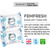 Khăn ướt vệ sinh vùng kín cao cấp cho da nhạy cảm Femfresh Intimate Skin Care 0% Sensitive Wipes (mà