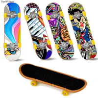 New Style 1pcs 9.5*2.5cm Cute Party Favor Kids Children Mini Finger Board Fingerboard Alloy Skate Boarding Toys Gift Random