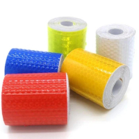 1 Roll 5cmx3m Reflective Tape for Car Bicycle Motorcycle Night Warning Sticker Safety Reflective Tape Reflective Film Material