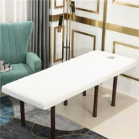 CBS新款水晶絨床罩單床笠開洞 美容院足浴按摩推拿帶孔鬆緊床笠