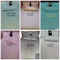 sprei  perca bahan katun cvc eks my love ukuran 160x200 tinggi 40