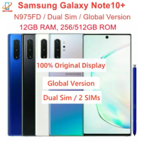 Samsung Galaxy Note 10 Plus Note10+ Duos N975FD Dual Sim Global Version 12GB 256/512GB 6.8" Exynos 4G LTE Original Cell Phone