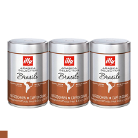 illy 巴西風味 咖啡豆 (250g/罐) 3入組