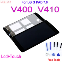Original 7.0'' LCD For LG G PAD 7.0 V400 V410 LCD Display Touch Screen Digitizer Assembly Replacement LG V400 LCD No Dead Pixel