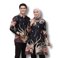 Ramabatik - Batik Couple Terbaru Baju Batik Tunik Batik Couple Modern Busui Motif Akar Merah Best Se
