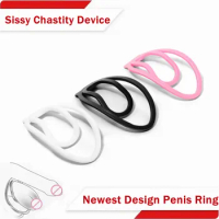 Fufu Clip Resin Penis Ring Chastity Device For Penis Training Light Cock Clip Permanent BDSM Bondage Lock Sex Shop For Man