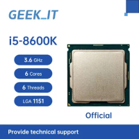 Core i5-8600K SR3QU 3.6GHz 6-Cores 6-Threads 9MB 95W LGA1151 i5 8600K