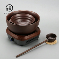 大號陶瓷煮茶器電陶爐套裝復古煮茶爐煮茶壺煮茶碗普洱茶具黑茶