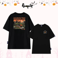 Áo Thun Unisex Form Rộng Hình Vùng Quê Halloween By Loopie Club BST139 | Áo Phông Oversize Nam Nữ Co