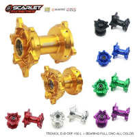 Scarlet Racing - Tromol Sepeda Motor CRF 36H CNC + Bearing - Black