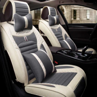 3D Car Seat Cover General Cushion Fiber Hemp Car Styling For Honda Accord Civic CRV Crosstour Fit City HRV Vezel