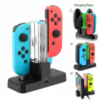Multifunction Charging Dock Station LED Charger Stand For Nintend Switch Joy-con Pro Controller for Nintendo Switch Controller