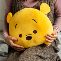 Winnie the Pooh Tsum Stuffed Plush Toys Kawaii Anime Pooh Plush Pillow Gifts for Children Practical Plush Waist Pillow for Kids