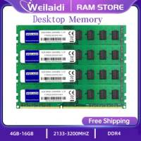 10PCS 20PCS 4GB 8GB 16GB 2133HMz 2400MHz 2666HMz 3200HMz DDR4 Desktop Memory DDR4 Memory PC DIMM for All Motherboards