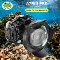 Seafrogs New Model 40m Waterproof Camera Housing With Wide Angle Dome Port For SonyA7RIII 16-35mm 12-24mm 24-70mm Lens