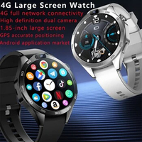 New 1​.85inch big round screen 4G smart watch support GPS heart rate monitoring sports android smartwatch for ios android