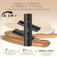 แท่งไฮไลท์และคอนทัวร์ 2-in-1 ช่างแกะสลักใบหน้า V + ที่กำหนดจมูก
