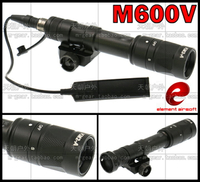ELEMENT元素M600V多功能可頻閃LED強光戰術電筒導軌夾具頭盔燈黑