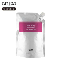 AMIDA粉玫瑰有機洗髮精環保包 1000ML