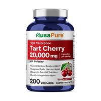 美國NusaPure 有機酸櫻桃20000毫克 +黑胡椒 , 200粒膠囊