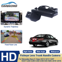 HD Rear Camera For Mercedes Benz E Class W212 S212 C207 W207 E200 E260 E300 E350 E63 AMG Trunk Handle Parking Reversing Camera