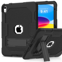 Heavy Duty Armor For iPad 10 Case 2022 10.2 inch iPad 7th 8th 9th with Kickstand Shockproof Rugged Cover For iPad 9.7 Mini 5 4