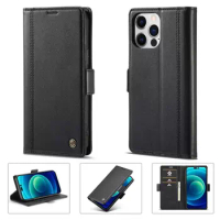 Premium PU Leather Wallet Flip Case Cover Magnetic Closure Stand Card Slots for iPhone 14 /14 Pro Max/ Plus 13 12 11 XS XR 7 8