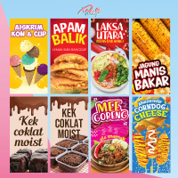 BUNTING MAKANAN 2X4 READY DESIGN ( TAK BOLEH UBAH DESIGN )