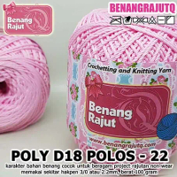 POLY D18 POLOS 22 Pink BENANG RAJUT Q