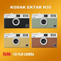 New KODAK EKTAR H35 Half Frame Camera 35mm Film Camera Reusable Film Camera With Flash Light And Optional Kodak 135 35mm Film