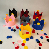 Baby First Birthday Hat Children's Hundred Days Crown Hat Adult Birthday Party Supplies Decoration P