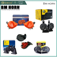 HON KERETA 1pasng HELLA BOSCH KAIER SEGAR CAR BM HORN MIDNIGHT BLACK TWIN TONE SNAIL HORN SPEAKER