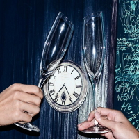 香檳杯小奢華2個家用水晶玻璃酒杯個性禮物斜口歐式高腳杯